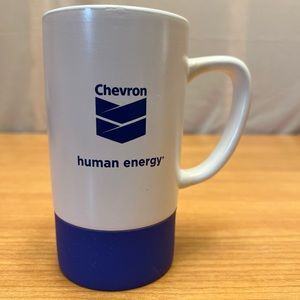 6” Tall Chevron Human Energy Mug Gasoline Petroleum White Coffee Tea Cup